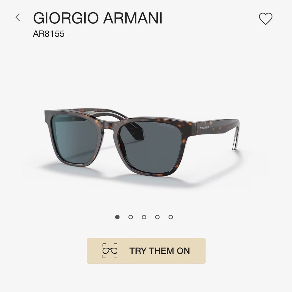 Designer Giorgio Armani sunglasses
